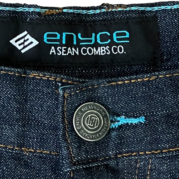 Vintage Enyce by Sean Combs men's baggy denim jort/shorts waist size 48 - Picture 10 of 14
